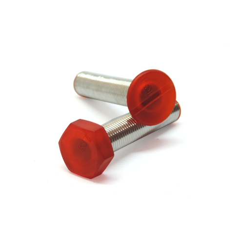 螺絲釘造型彈簧調味管-橘紅(2入組)