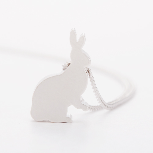 兔子 造型項鍊 (銀)